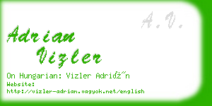 adrian vizler business card